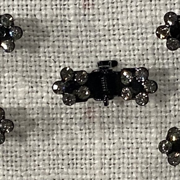 Set of Five Mini Flower Hair Clips - Picture 2 of 5